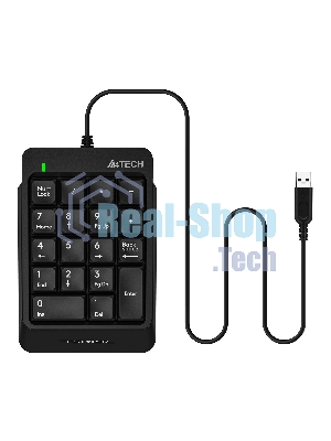Числовой блок проводной A4Tech Fstyler FK13P, USB, черный