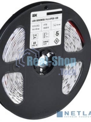 Лента светодиодная IEK LSR2-2-060-20-3-05 5м LSR-5050W60-14,4-IP20-12В