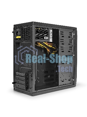 Компьютерный корпус Minitower ExeGate mEVO-7807-NPX450 (mATX, БП 450NPX 12см, 1хUSB+1хUSB 3.0, черный 1x12см с RGb подсветкой)