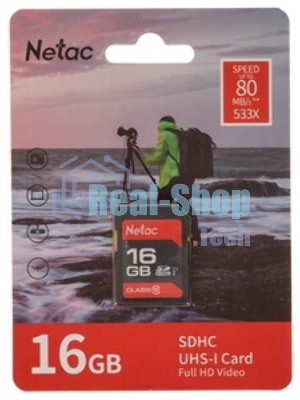 Флеш карта SDHC 16Gb Netac P600 NT02P600STN-016G-R