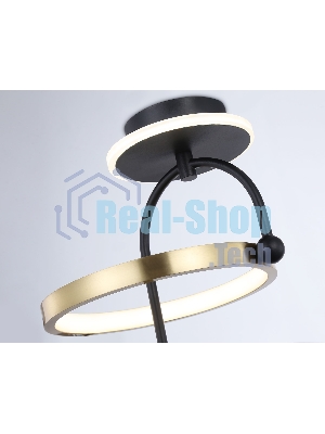 Светильник Ambrella light FL66424 BK/GD черный/золото 3000K/4200K/6400K 15W 240*220*347.7 (Без ПДУ)