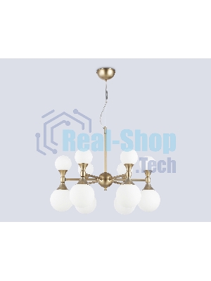 Люстра Ambrella light LH51050/12 GD/FR золото/белый матовый G9*12 max 28W D550*450