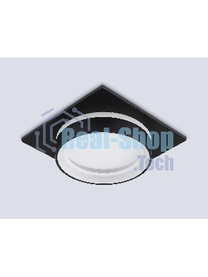 Светильник Ambrella light TN6710 BK черный IP44 GX53 max 15W 105*105*45
