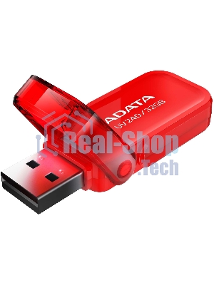 Флешка USB ADATA UV240 (AUV240-32G-RRD), 32Gb, USB 2.0, R/W 15/5, красный
