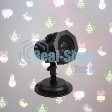 Проектор Neon-night LED, 12 сменных слайдов, цвет RGbW, 12В