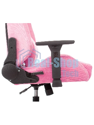 Кресло Knight N1 Fabric розовый, велюр, 120 кг, механизм качания