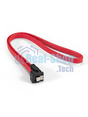 Кабель SATA ExeGate EX-CC-SATADATA90-0.5L (7pin/7pin, угловой разъем, металлические защелки, 0,5м)