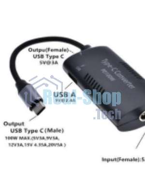 Преобразователь питания со штекера 7.4x5.0 (7.4 Pin) на Type-C