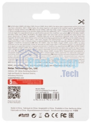 Флеш карта SDHC 16Gb Netac P600 NT02P600STN-016G-R