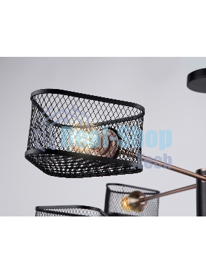 Светильник Ambrella light TR80172/6 SB/BK бронза/черный E27/6 max 40W D950*375