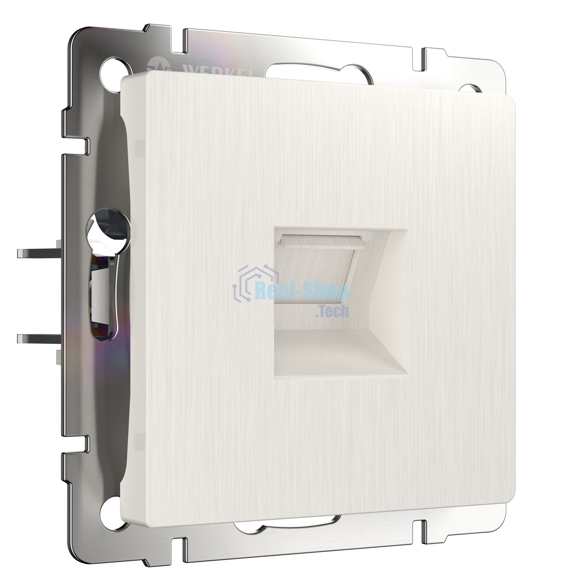 Розетка Ethernet RJ-45 (перламутровый рифленый)