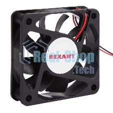 Вентилятор для корпуса Rexant RX 6015MS 24VDC черный, 60 мм, 4200 об/мин, 28 дБ, 2 pin
