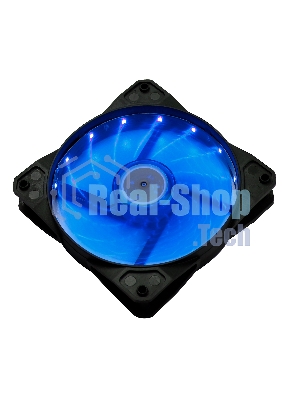 Вентилятор для корпуса Digma DFAN-LED-BLUE черный, 120 мм, 1200 об/мин, 23 дБ, 4 pin