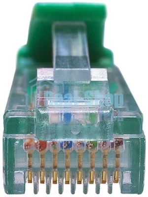 Патч-корд Suprlan 10-0157 UTP RJ-45 вил.-вилка RJ-45 cat.5e 1м зеленый LSZH 24AWG