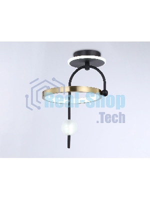 Светильник Ambrella light FL66424 BK/GD черный/золото 3000K/4200K/6400K 15W 240*220*347.7 (Без ПДУ)