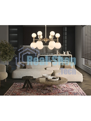 Люстра Ambrella light LH51050/12 GD/FR золото/белый матовый G9*12 max 28W D550*450