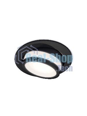Комплект встраиваемого поворотного светильника Ambrella light XC7652081 SBK/FR черный песок/белый матовый MR16 GU5.3 (C7652, N7121)