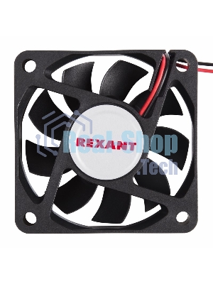 Вентилятор для корпуса Rexant RX 6015MS 24VDC черный, 60 мм, 4200 об/мин, 28 дБ, 2 pin