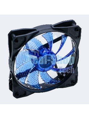 Вентилятор для корпуса Digma DFAN-LED-BLUE черный, 120 мм, 1200 об/мин, 23 дБ, 4 pin