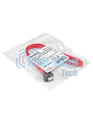 Кабель SATA ExeGate EX-CC-SATADATA90-0.5L (7pin/7pin, угловой разъем, металлические защелки, 0,5м)
