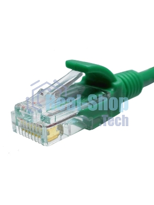 Патч-корд Suprlan 10-0158 UTP RJ-45 вил.-вилка RJ-45 кат.5E 2м зеленый LSZH 24AWG
