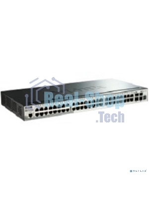 Коммутатор D-Link DGS-1510-52X/A2A Настраиваемый стекируемый коммутатор SmartPro уровня 2+ с 48 портами 10/100/1000Base-T и 4 портами 10Gbase-X SFP+