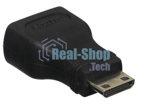 Переходник GoPower HDMI (f)-miniHDMI (m) ver.1.4 черный Premium Zip-Lock c подвесом (1/500)