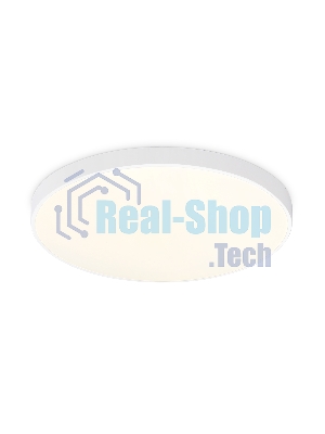 Потолочный светодиодный светильник Ambrella light FZ1220 WH белый IP44 13W 4200K D232*50 (Без ПДУ)