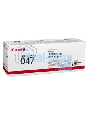 Картридж лазерный Canon 047 BK черный (1600 стр.) для Canon LBP112/LBP113W