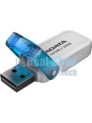 Флешка USB ADATA UV240 (AUV240-32G-RWH), 32Gb, USB 2.0, R/W 15/5, белый/синий