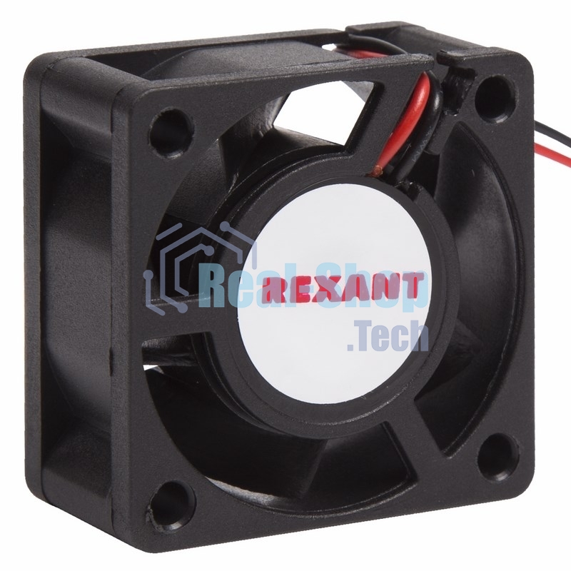 Вентилятор для корпуса Rexant RX 4020MS 24VDC черный, 40 мм, 6800 об/мин, 28 дБ, 2 pin