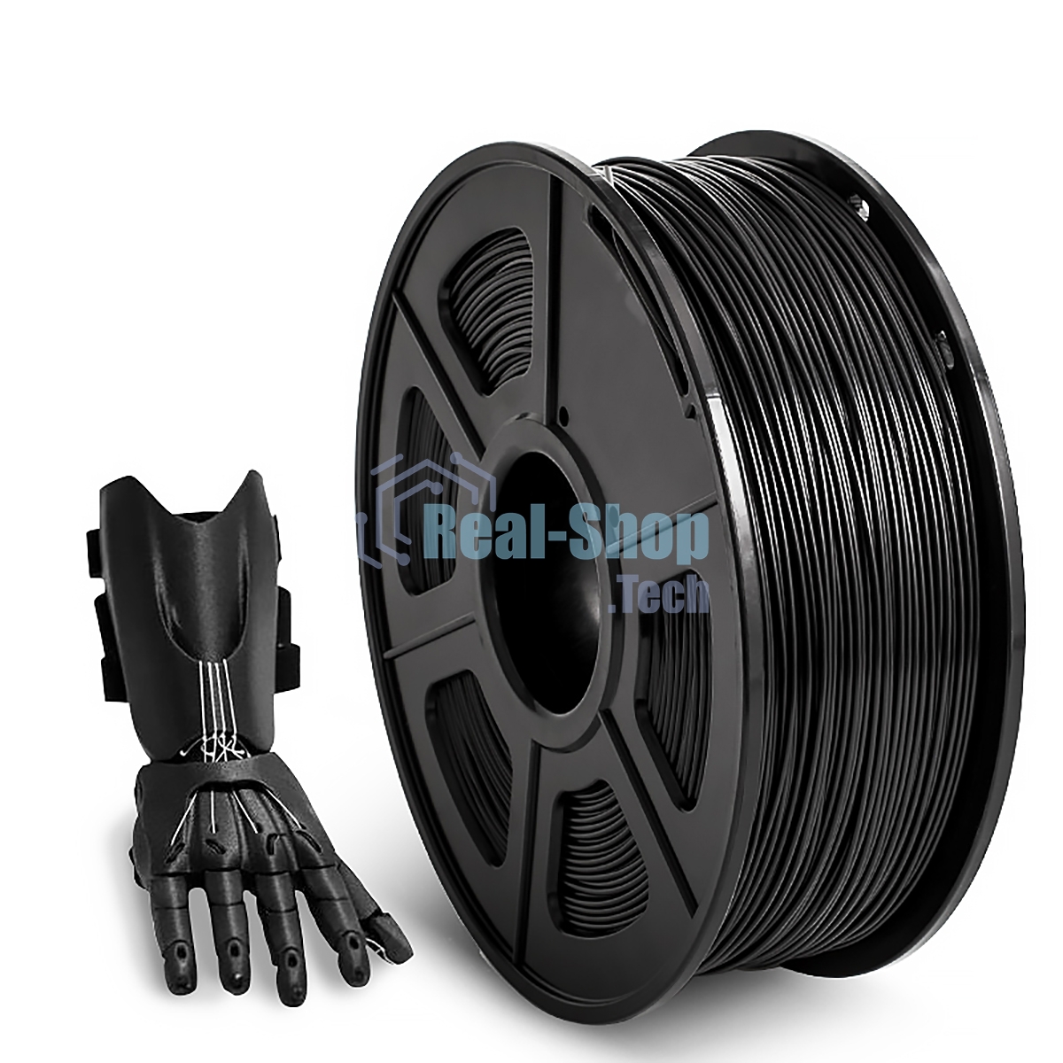 Филамент NVPrint ABS Black для 3D печати диаметр 1.75мм длина 330 метров масса 1 кг