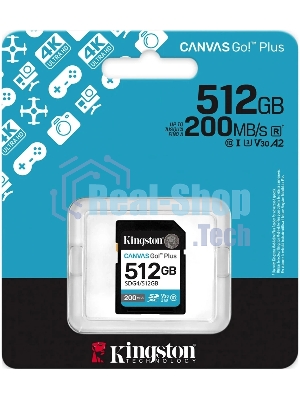 Флеш карта SDXC 512Gb Kingston SDG4/512Gb Canvas Go! Plus w/o adapter