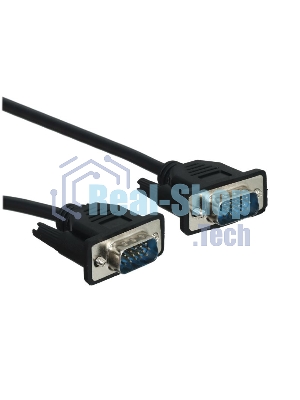 Кабель GoPower VGA (m)-VGA (m) 1,8м ПВХ черный Premium Zip-Lock c подвесом (1/100)