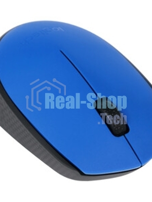 Мышь беспроводная Logitech M171 голубой, 1000 dpi, радиоканал, USB, кнопки - 3