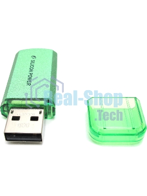 Флешка USB R/W Silicon Power R/W 8Gb Helios 101 SP008Gb,UF2101V1N USB 2.0 зеленый
