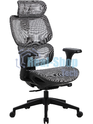 Кресло Cactus CS-MC555-GY черный, сетка