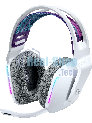 Гарнитура Logitech G733 Lightspeed Wireless RGB Gaming белый, беспроводная, радиоканал, до 29 ч, подсветка