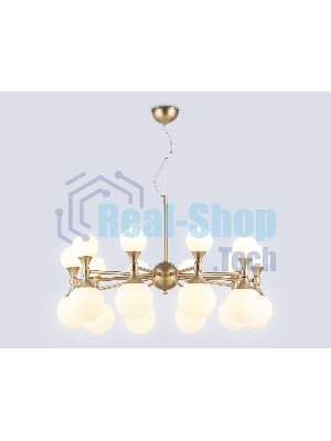 Люстра Ambrella light LH51051/20 GD/FR золото/белый матовый G9*20 max 28W D750*460