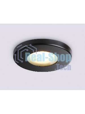 Светильник Ambrella light TN1181 BK черный IP44 GU5.3 D85*34