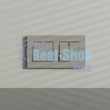 Рамка на 2 поста Slab (дымчатый софт) W0022917