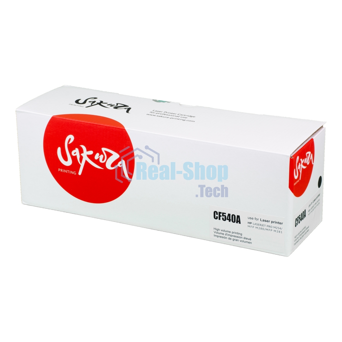 Картридж Sakura CF540A (203A) для HP M254, MFP M280/281, черный, 1 400 к.