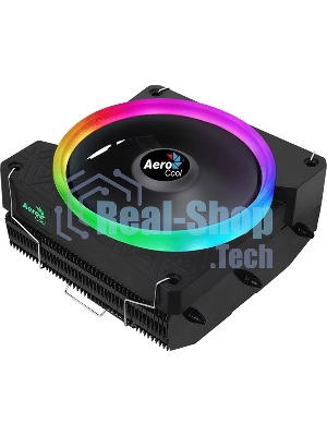 Кулер для процессора AeroCool/Formula Cylon 3H черный, 120 мм, алюминий, 1800 об/мин, 24.3 дБ, 4 pin, 125 Вт, 98 мм