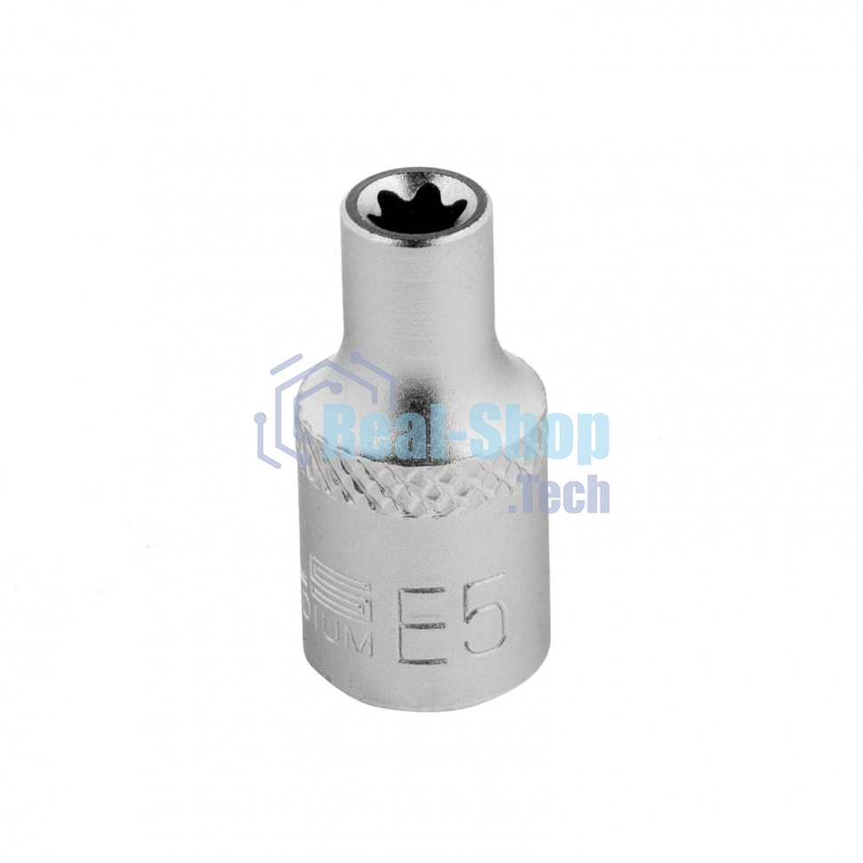 Головка торцевая Stels 1/4, Е5, CrV