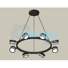 Светильник Ambrella light XB9198200/8 SBK/FR черный песок/белый матовый GX53 (C9198, N8415)