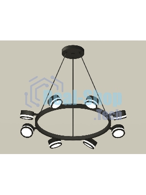 Светильник Ambrella light XB9198200/8 SBK/FR черный песок/белый матовый GX53 (C9198, N8415)