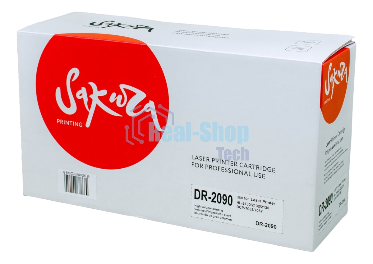 Фотобарабан Sakura DR2090 для Brother HL-2130/2132/2135 DCP-7055, 12000 к.