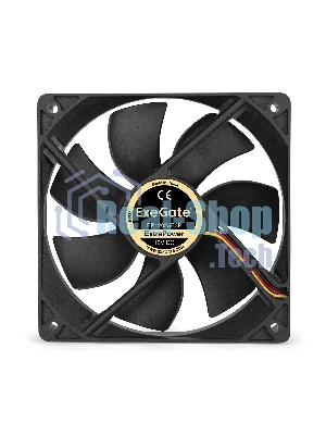Вентилятор для корпуса ExeGate ExtraPower EP12025B3P черный, 120 мм, 1850 об/мин, 30 дБ, 3 pin