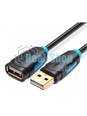 Кабель-удлинитель Vention USB 2.0 AM/AF - 5м Черный