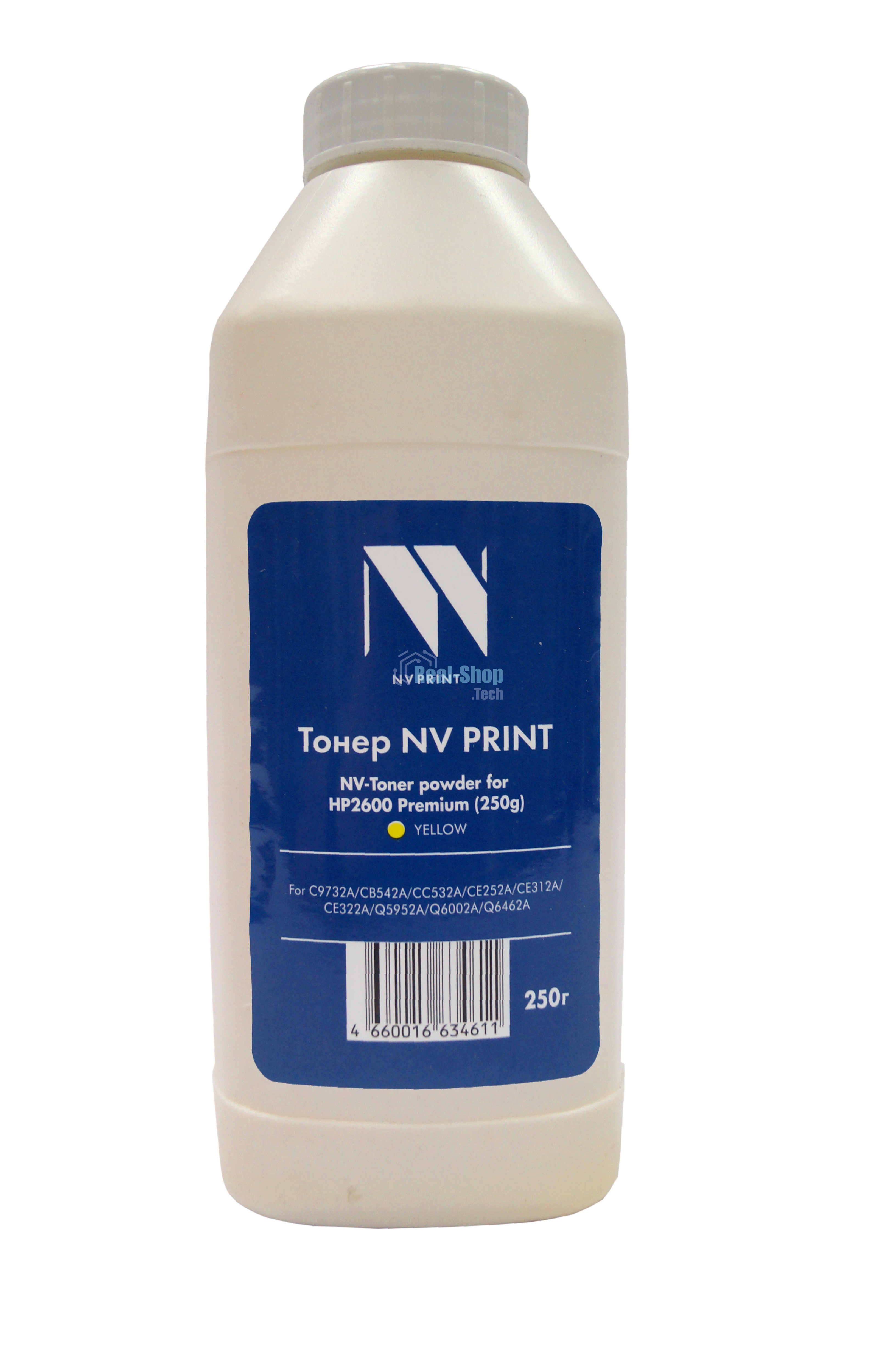 Тонер NVPrint для HP 2600 (250 г) Yellow для C9732A, CB542A, CC532A, CE252A, CE312A, CE322A, Q5952A, Q6002A, Q6462A Premium